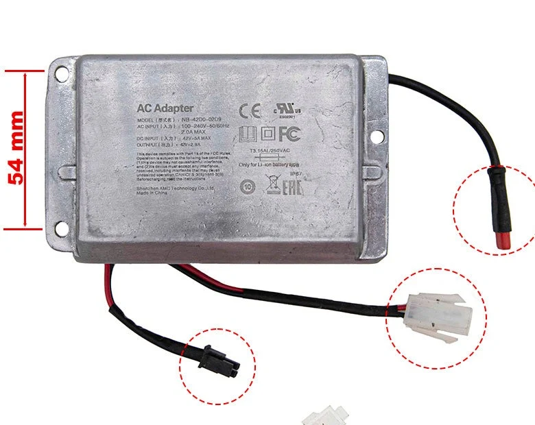 CARICATORE interno NINEBOT MAX G-30 Originale per Monopattino elettrico