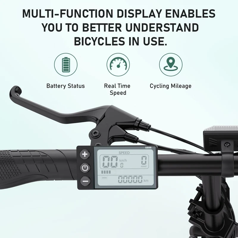 HITWAY bici elettriche e-bike bici da città pieghevoli 8.4h batteria, chilometraggio elettrico può raggiungere 35-70 km, 250 W / 36 V / 8.4Ah batteria, Max.