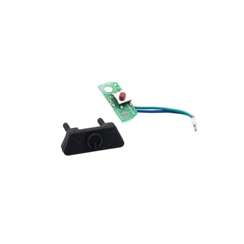 Pulsante di accensione/spegnimento compresi cavi e connettori + copertura in gomma Argento by Pininfarina KPF + KPF WTS