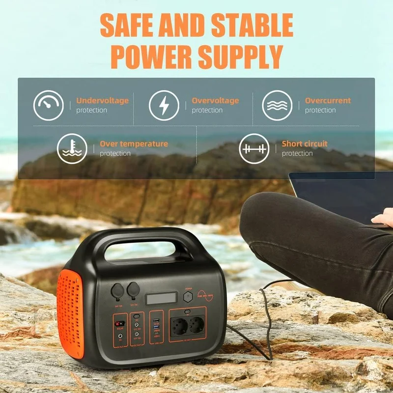 Generatore solare Centrale elettrica portatile da 1036 Wh per campeggio avventure all'aria aperta ed emergenze
