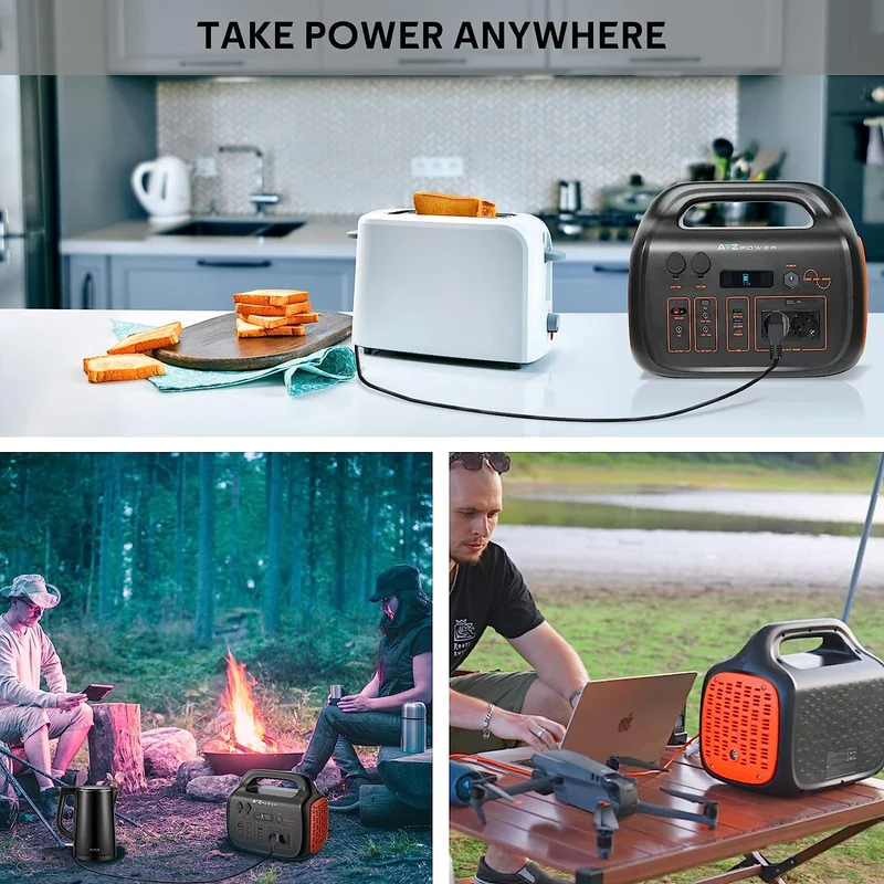 Generatore solare Centrale elettrica portatile da 1036 Wh per campeggio avventure all'aria aperta ed emergenze