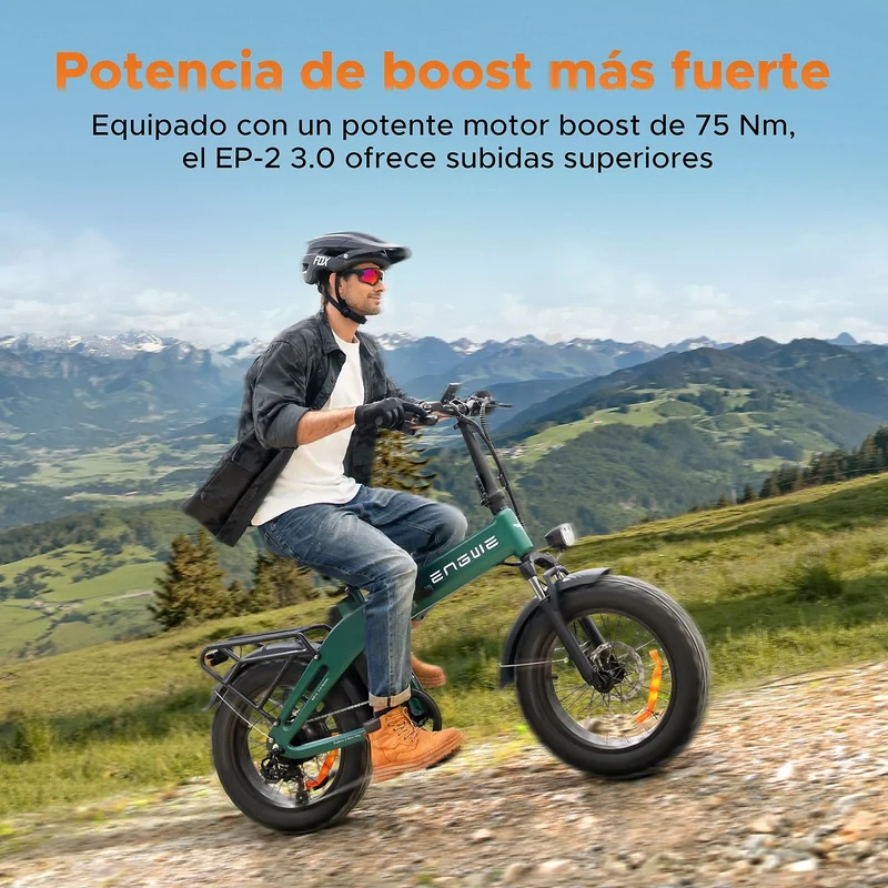ENGWE EP-2 3.0 Boost | Bicicletta Elettrica Pieghevole | Motore 250W | Sensore di coppia | Freni Idraulici | GARANZIA ITALIANA e 100% A NORMA
