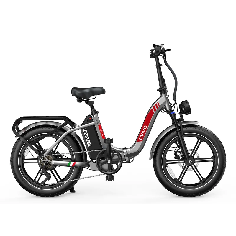 OVIVO C2 PRO | Bicicletta Elettrica Pieghevole | Versatile | Motore BAFANG 250W | 48V 18Ah | Freni Idraulici | 25km/h | Autonomia 90-120Km | GARANZIA ITALIANA