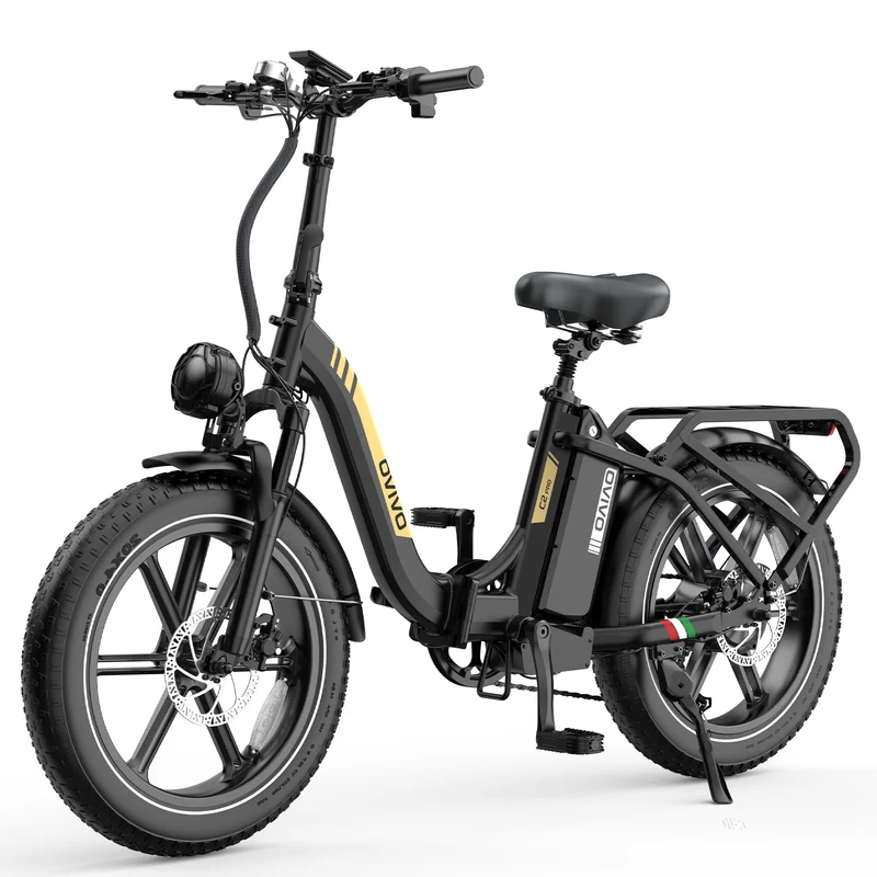OVIVO C2 PRO | Bicicletta Elettrica Pieghevole | Versatile | Motore BAFANG 250W | 48V 18Ah | Freni Idraulici | 25km/h | Autonomia 90-120Km | GARANZIA ITALIANA
