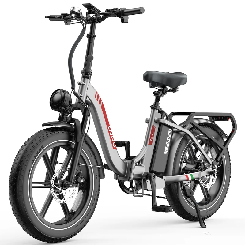 OVIVO C2 PRO | Bicicletta Elettrica Pieghevole | Versatile | Motore BAFANG 250W | 48V 18Ah | Freni Idraulici | 25km/h | Autonomia 90-120Km | GARANZIA ITALIANA