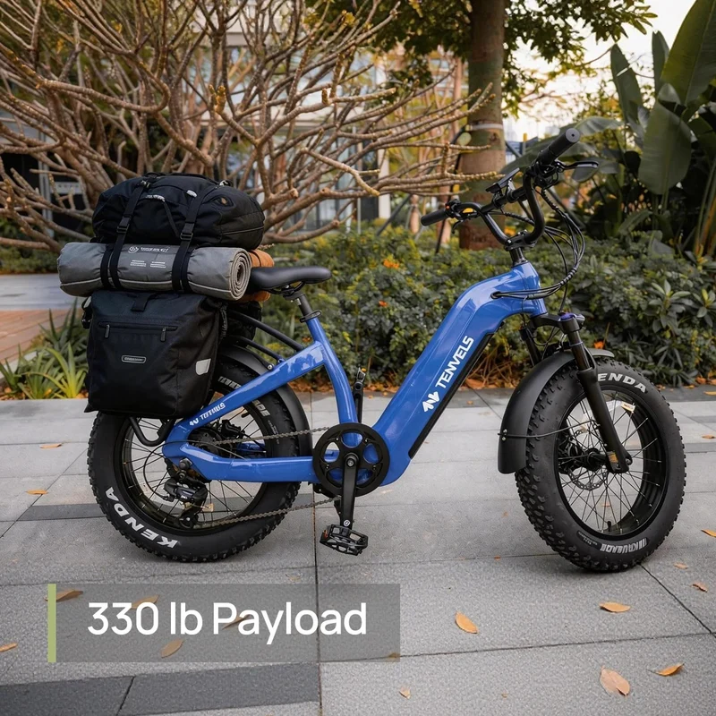 TENVELS NOVA 20" All-Terrain Electric Bike 1300W Peak Motor 48V 20Ah Battery
