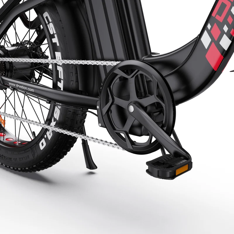 DRVETION CTR26 26" Step-Thru E-Bike 1000W Peak Motor 48V 15AH/20Ah Battery