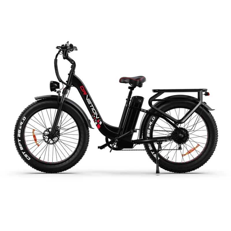DRVETION CTR26 26" Step-Thru E-Bike 1000W Peak Motor 48V 15AH/20Ah Battery