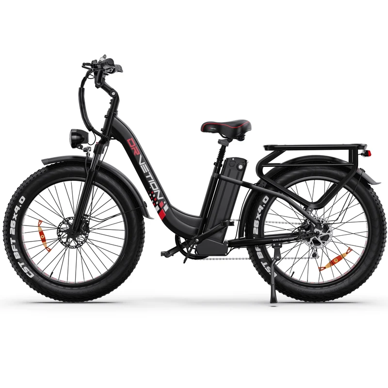 DRVETION CTR26 26" Step-Thru E-Bike 1000W Peak Motor 48V 15AH/20Ah Battery