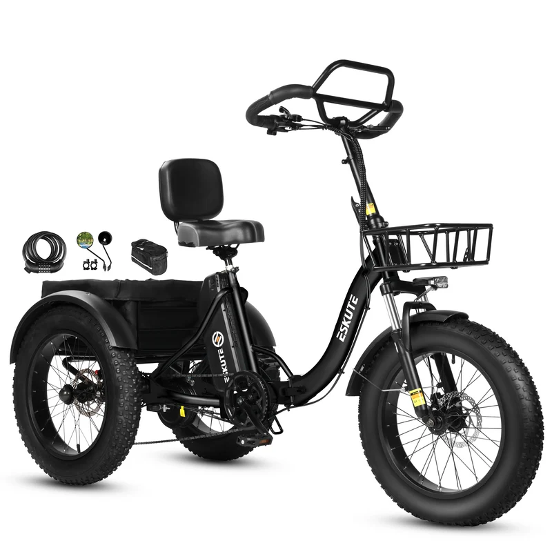 ESKUTE T302 PRO 20" Cargo E-Bike 250W Motor 48V 20.8Ah Battery
