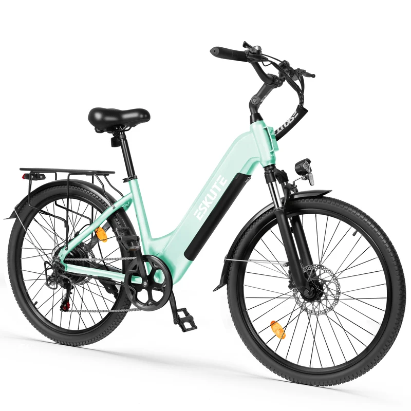 ESKUTE C202 26" Step-Thru E-Bike 250W Motor 48V 17.5Ah Battery