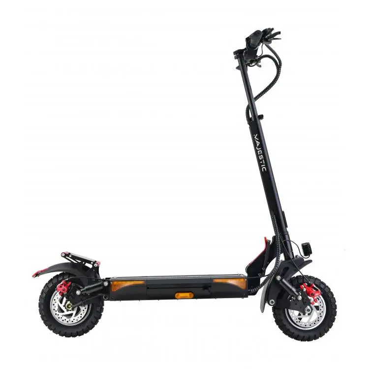 LEWIS Pro MAJESTIC Monopattino Elettrico 48V 10Ah | 500Watt | Autonomia fino a 45Km | 3 livelli di velocità: 6 Km/h – 14 Km/h – 20 Km/h | Ruote da 10'' | GRANDE PEDANA FORMATO XL con supporto posteriore per una maggiore stabilità durante la guida