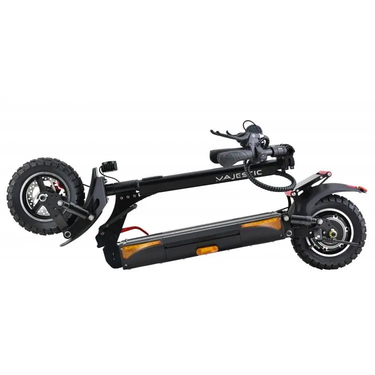 LEWIS Pro MAJESTIC Monopattino Elettrico 48V 10Ah | 500Watt | Autonomia fino a 45Km | 3 livelli di velocità: 6 Km/h – 14 Km/h – 20 Km/h | Ruote da 10'' | GRANDE PEDANA FORMATO XL con supporto posteriore per una maggiore stabilità durante la guida
