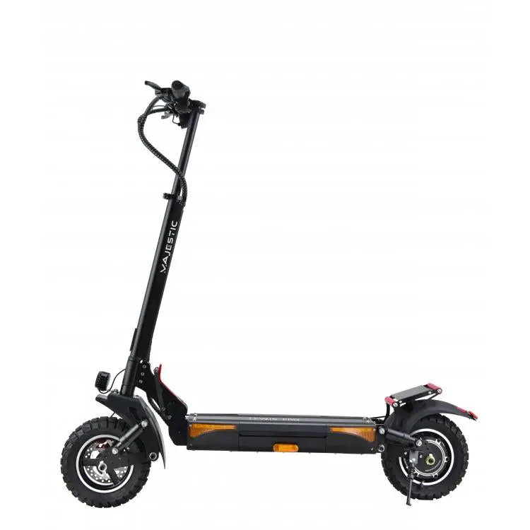 LEWIS Pro MAJESTIC Monopattino Elettrico 48V 10Ah | 500Watt | Autonomia fino a 45Km | 3 livelli di velocità: 6 Km/h – 14 Km/h – 20 Km/h | Ruote da 10'' | GRANDE PEDANA FORMATO XL con supporto posteriore per una maggiore stabilità durante la guida