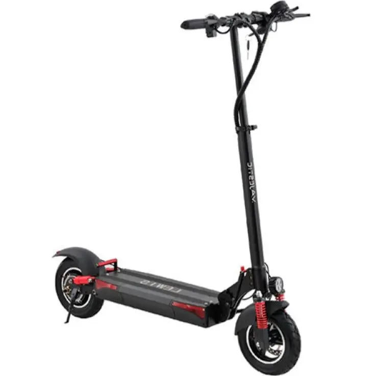 LEWIS MAJESTIC Monopattino Elettrico 48V 10Ah | 500Watt | Autonomia fino a 45Km | 3 livelli di velocità: 6 Km/h – 14 Km/h – 20 Km/h | Ruote da 10'' | GRANDE PEDANA FORMATO XL