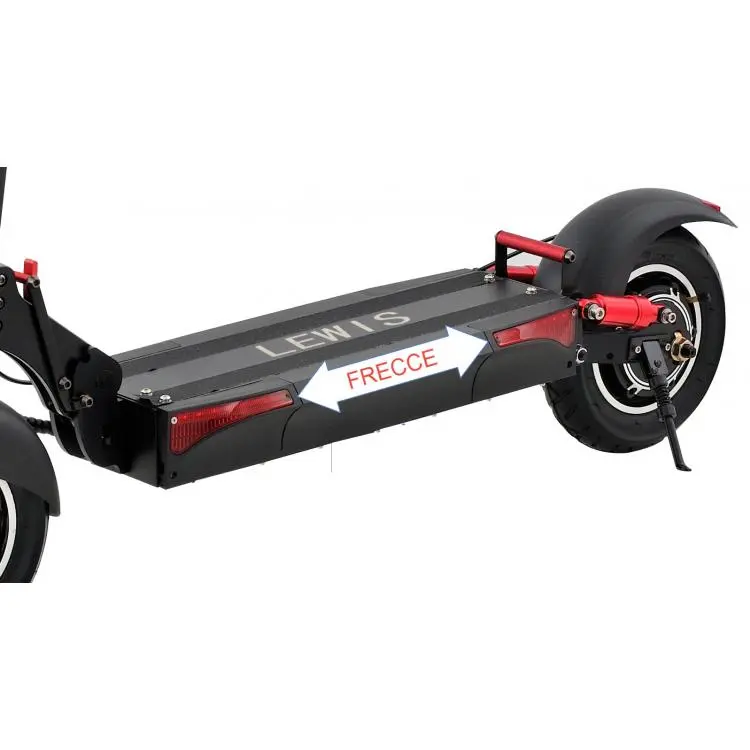 LEWIS MAJESTIC Monopattino Elettrico 48V 10Ah | 500Watt | Autonomia fino a 45Km | 3 livelli di velocità: 6 Km/h – 14 Km/h – 20 Km/h | Ruote da 10'' | GRANDE PEDANA FORMATO XL