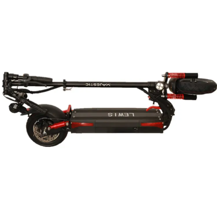 LEWIS MAJESTIC Monopattino Elettrico 48V 10Ah | 500Watt | Autonomia fino a 45Km | 3 livelli di velocità: 6 Km/h – 14 Km/h – 20 Km/h | Ruote da 10'' | GRANDE PEDANA FORMATO XL