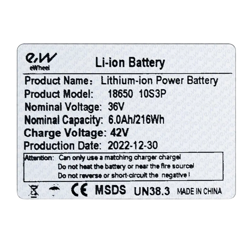 BATTERIA 36V 6Ah per monopattino elettrico Kugoo S1