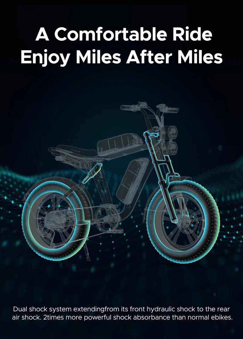 ENGWE M20 | Bicicletta Elettrica | Versatile | 48V 13Ah/26Ah | Autonomia 75Km+75Km| GARANZIA ITALIANA