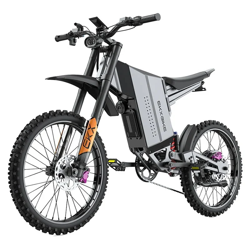 EKXBIKE GTS X22 19" Off-Road E-Bike 6000W Peak Motor 72V 30Ah Battery
