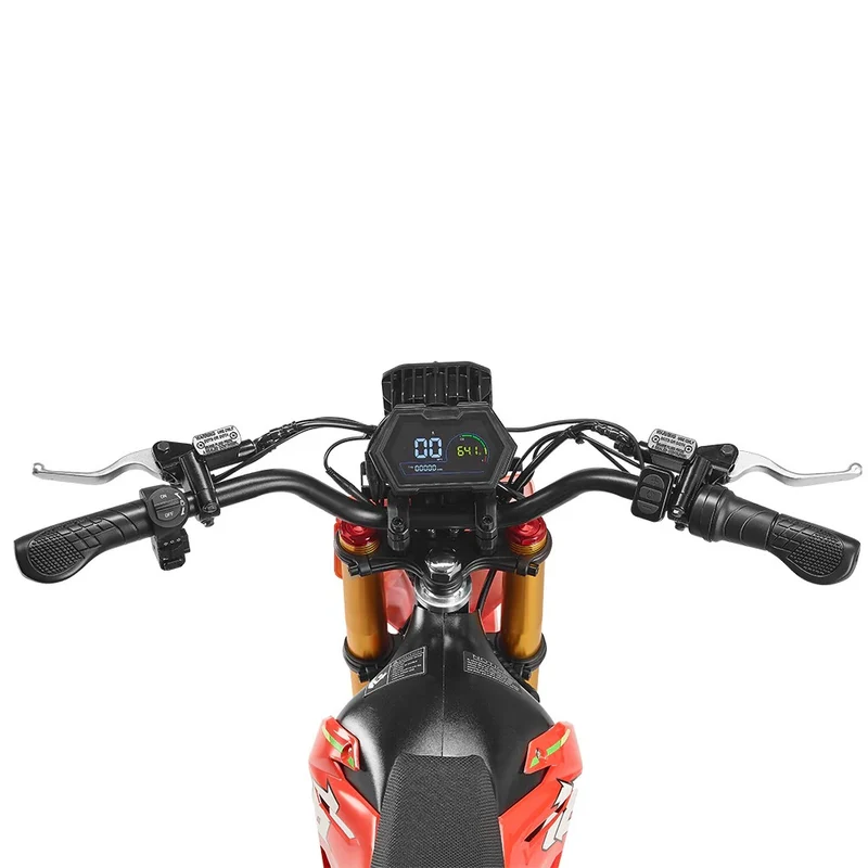 HAPPYRUN F18 17" Off-Road E-Bike 6000W Peak Mid-Drive Motor 60V 30Ah Battery