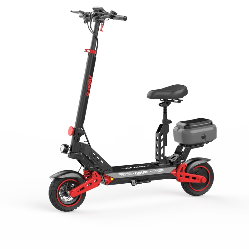 IWAFO IS2 10" Seated E-Scooter 800W Motor 48V 15Ah Battery