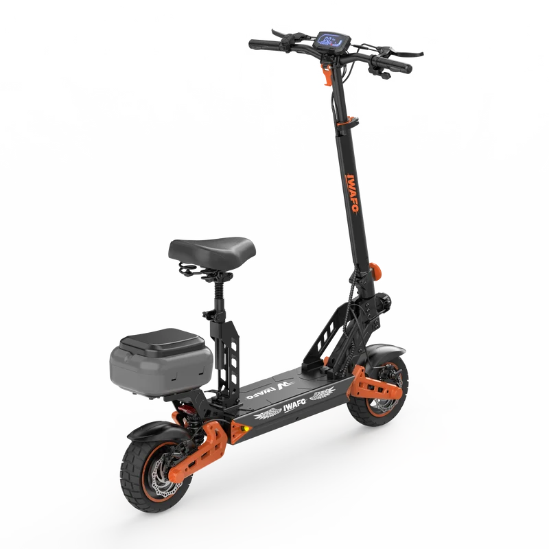 IWAFO IS2 10" Seated E-Scooter 800W Motor 48V 15Ah Battery