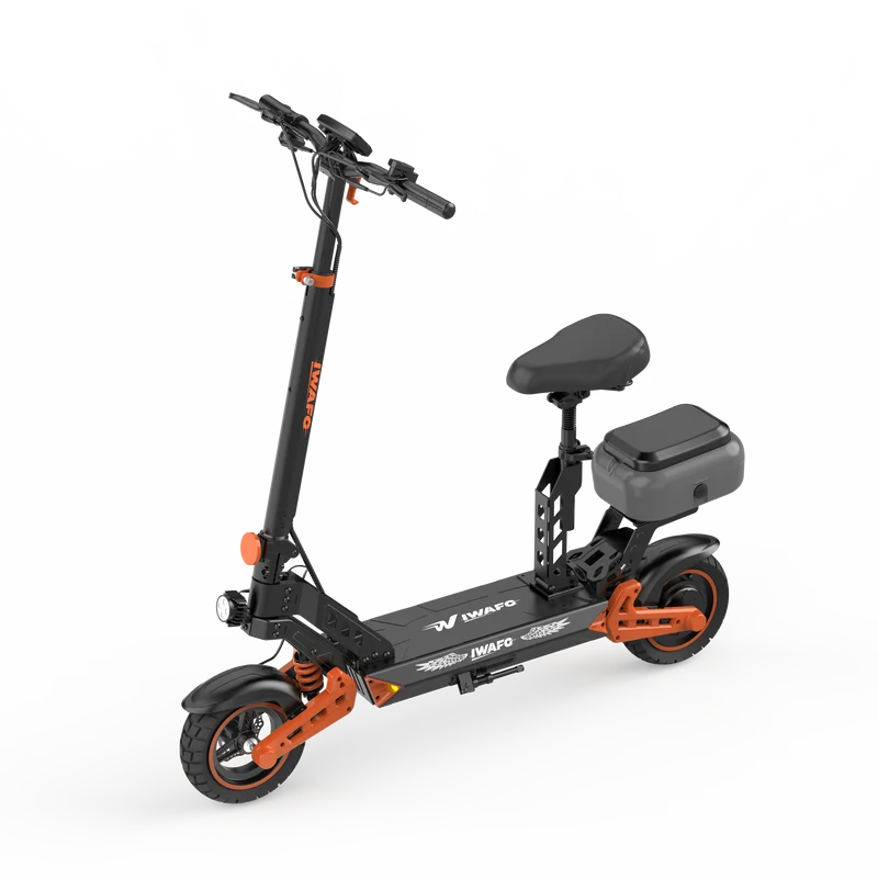 IWAFO IS2 10" Seated E-Scooter 800W Motor 48V 15Ah Battery