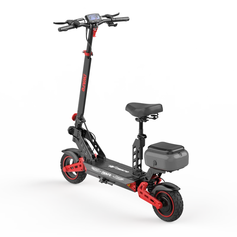 IWAFO IS2 10" Seated E-Scooter 800W Motor 48V 15Ah Battery
