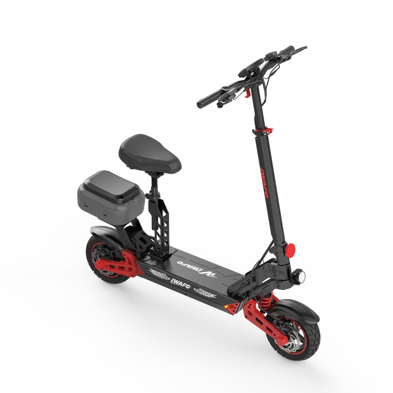 IWAFO IS2 10" Seated E-Scooter 800W Motor 48V 15Ah Battery
