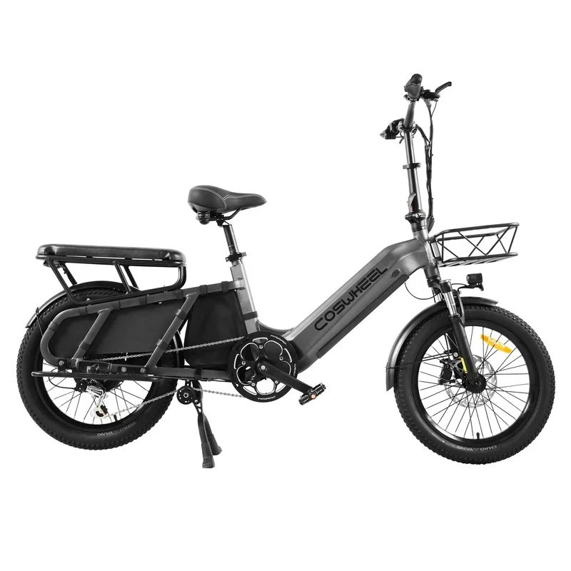COSWHEEL HQ20 20" Cargo Electric Bike 1300W Peak Motor 48V 19.2Ah Battery