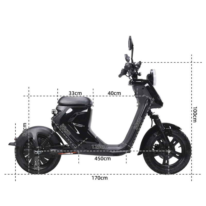 BEZIOR XIAONIU B 20" Off-Road Electric Bike 1500W Motor 48V 20Ah Battery