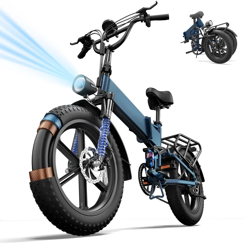 URLIFE T5 20"Folding Electric Bike 1500W Peak Motor 48V 13Ah Battery (EU & UK)