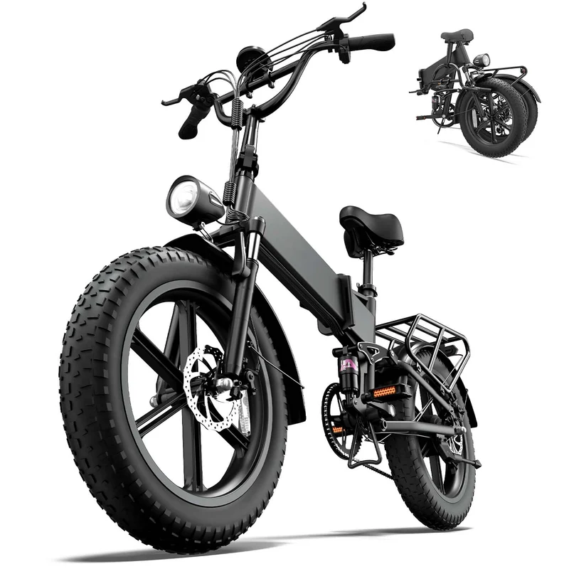 URLIFE T5 20"Folding Electric Bike 1500W Peak Motor 48V 13Ah Battery (EU & UK)