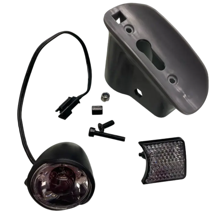 SET FANALE ANTERIORE per monopattino elettrico per rgento Active EVO (pezzo n° 17+18+19+20+21 dell'esploso manubrio)