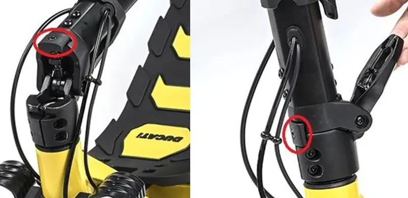 COMPONENTE | SISTEMA FOLDING SET 2 per Monopattino Ducati Scrambler CROSS-E