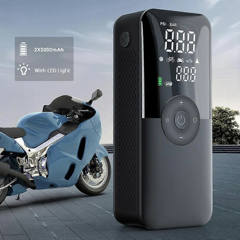Gonfiatore Elettrico Ricaricabile Portabile per Pneumatici