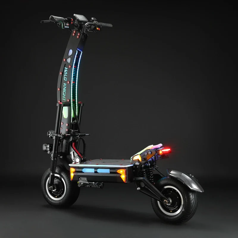 HALO KNIGHT T107 Max 14" Off-Road Foldable Electric Scooter 2*4000W Motors 72V 50Ah Battery