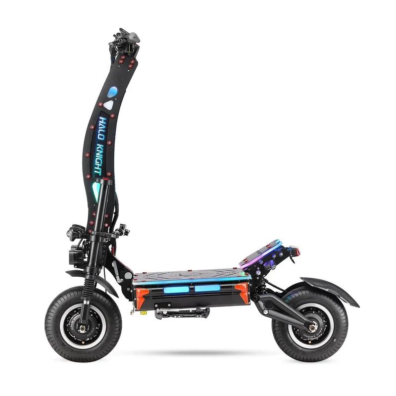 HALO KNIGHT T107 Max 14" Off-Road Foldable Electric Scooter 2*4000W Motors 72V 50Ah Battery