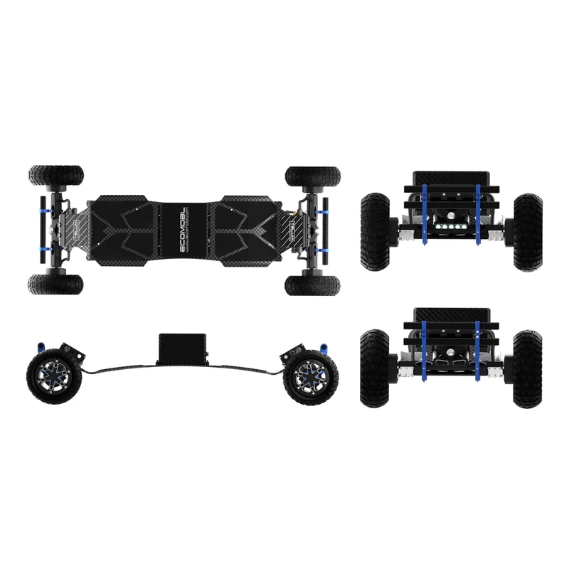 ECOMOBL Telum BA 4WD Electric Skateboard 4*3750W 24Ah Battery