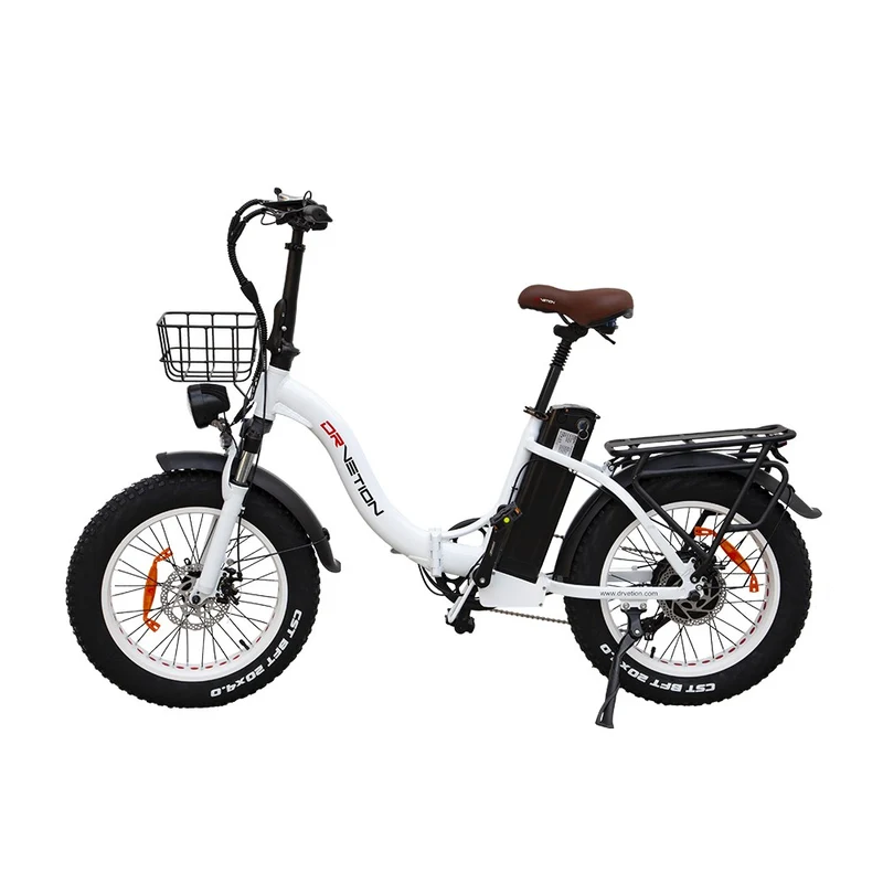 DRVETION CT20 20" Fat Tires Folding Electric Bike 750W Motor 48V 10Ah/15Ah/20Ah Battery（Hydraulic Brakes）