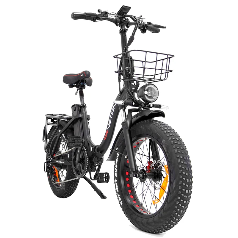 DRVETION CT20 20" Fat Tires Folding Electric Bike 750W Motor 48V 10Ah/15Ah/20Ah Battery（Hydraulic Brakes）