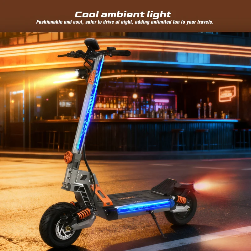GELEIPU GTEVO 11" All-Terrain Electric Scooter 1600W*2 Dual Motors 60V 36Ah Battery