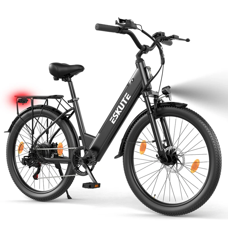 ESKUTE C100 Plus 26" Commuter Electric Bike 250W Motor 36V 13Ah Battery