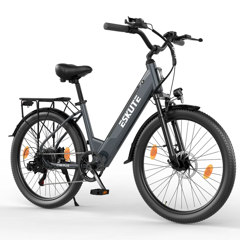 ESKUTE C100 Plus 26" Commuter Electric Bike 250W Motor 36V 13Ah Battery