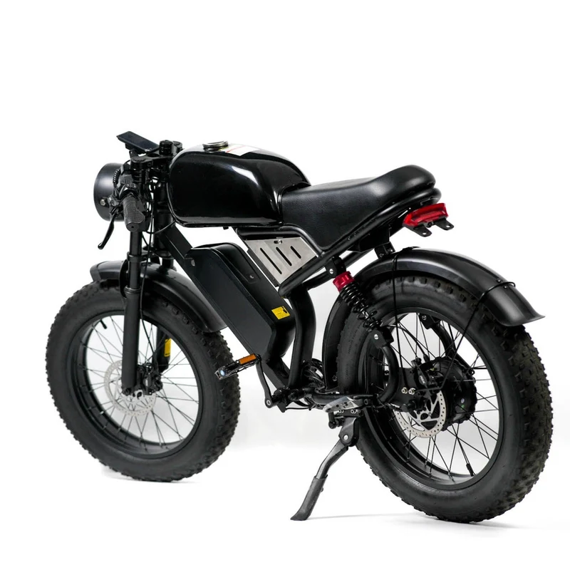GLEERIDE MIX 66 20" Retro Moped Style Electric Bike 1200W Peak Motors 48V 16Ah Battery