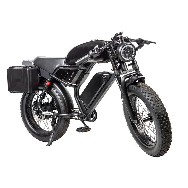 GLEERIDE MIX 66 20" Retro Moped Style Electric Bike 1200W Peak Motors 48V 16Ah Battery