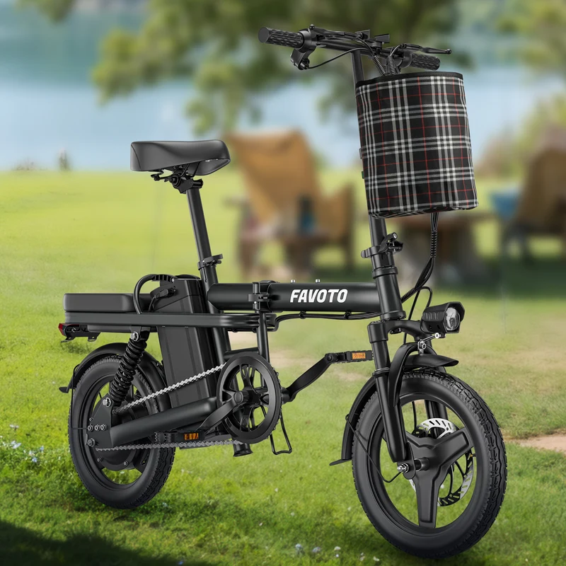 MEELOD Z9-2 14" Mini Folding Electric Bike 750W Peak Motor 48V 15.6Ah Battery