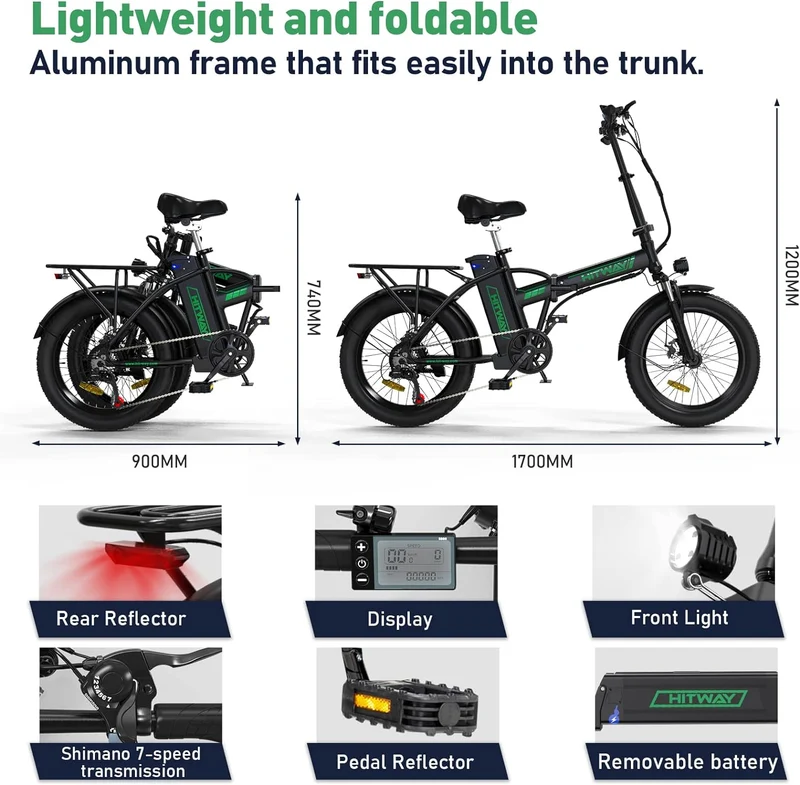 Hitway Fat Tyre Electric Bike