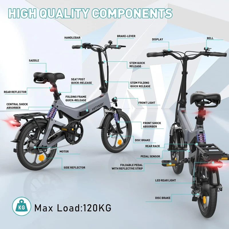 Hitway Folding Electric Bike